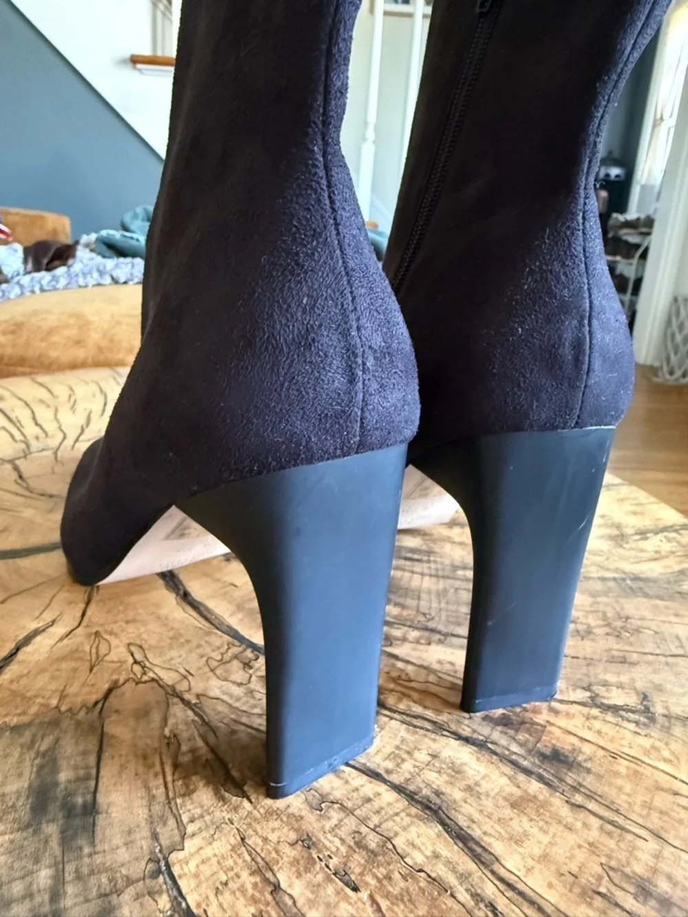 Urban Outfitters Mika Heeled Black Boots